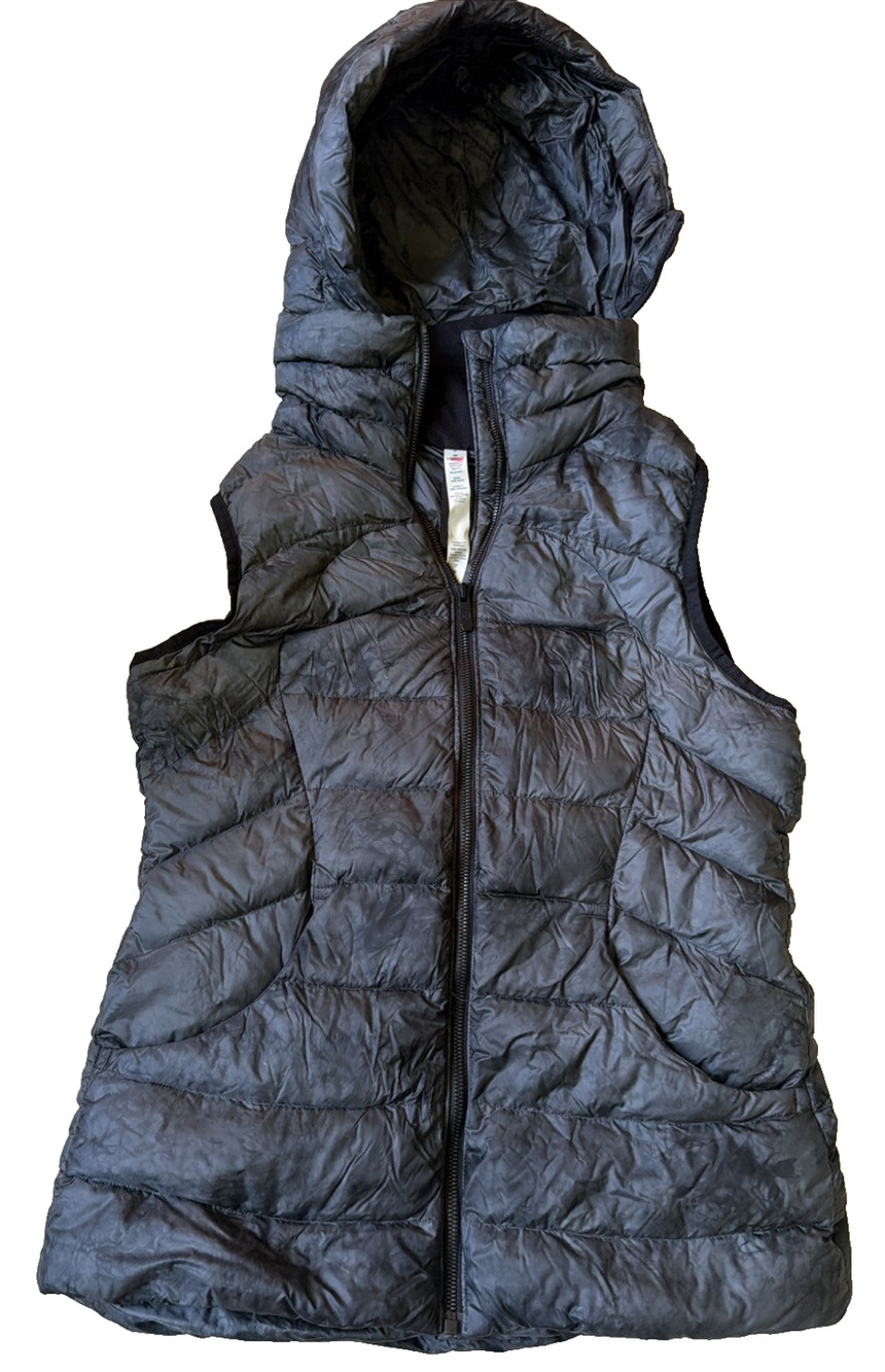 Lululemon Pack It Down Diamond Dye Hooded Vest Size 8